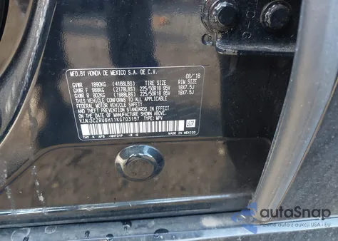 2019 Honda Hr-V Sport z USA, uszkodzony, nr VIN 3CZRU6H11KG703157